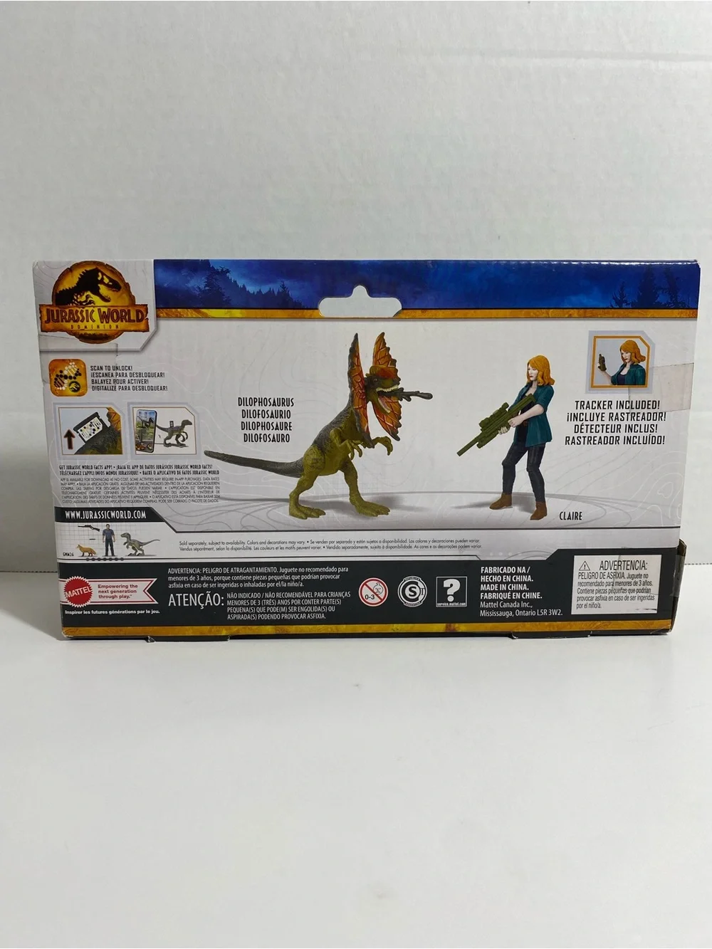 JURASSIC WORLD DOMINION CLAIRE &DILOPHOSAURUS 2021